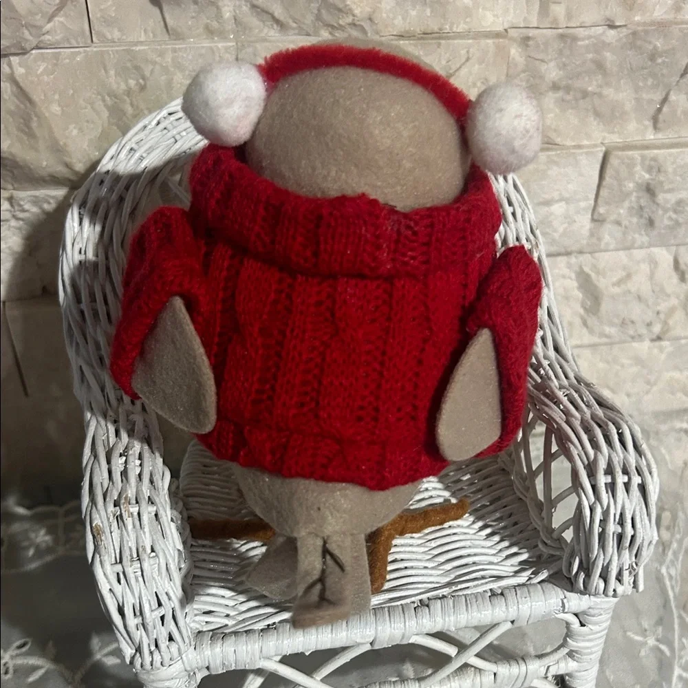 GLEE Target Festive Red and White Owl Plush with Gold Bells